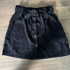 SHEIN Curve Black Corduroy Skirt 1XL